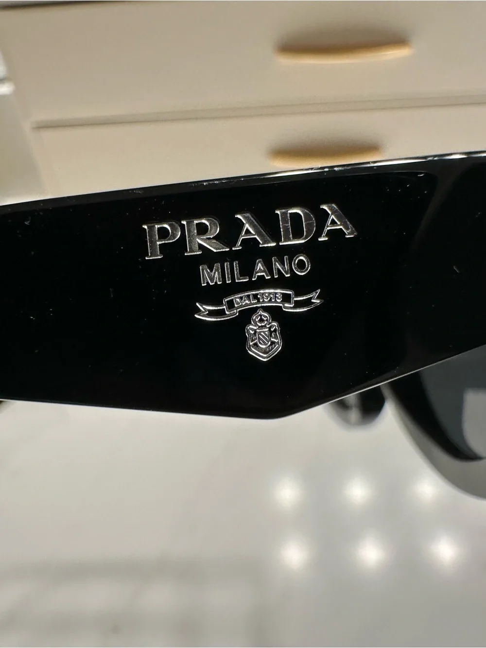 Prada Black Slim Cat-Eye Women's Sunglasses